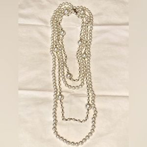 Two Long Strands of Faux Pearls to Look Chanel-ish with Your Clothes!